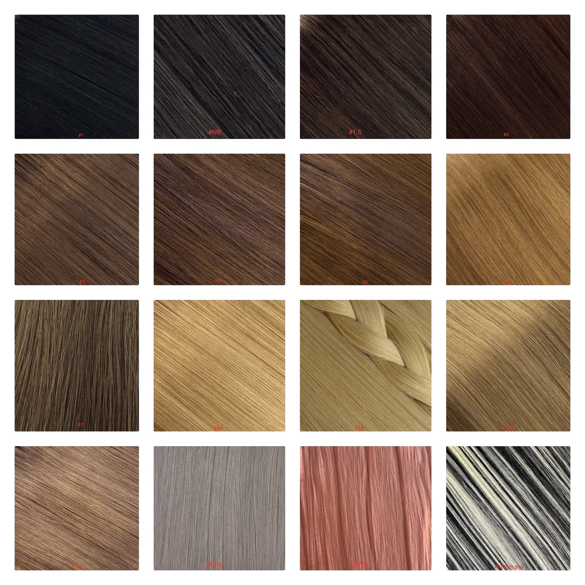 Black and brown hair shades