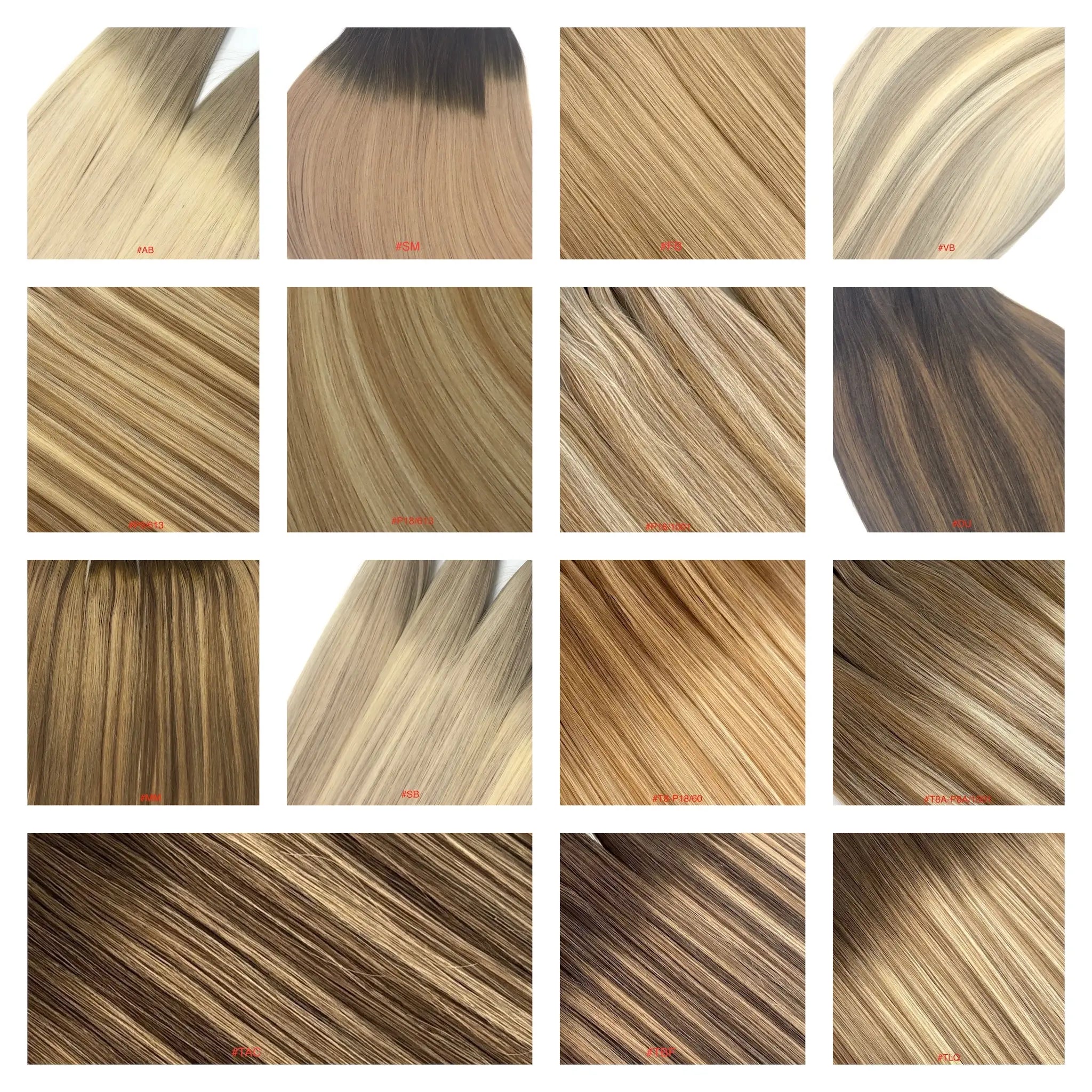 Piano, mixed and balayage hair shades