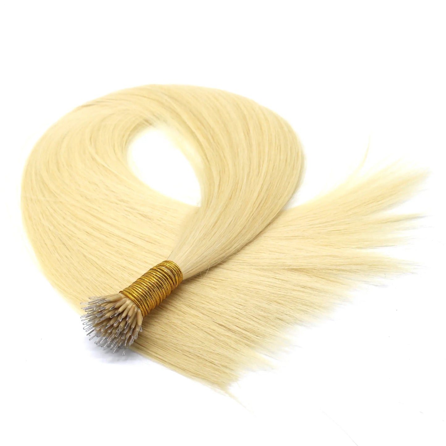 Virgin hair nano tip keratin extensions
