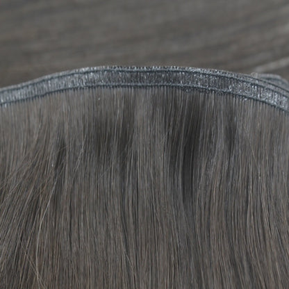 Anti-shedding design flat weft extensions