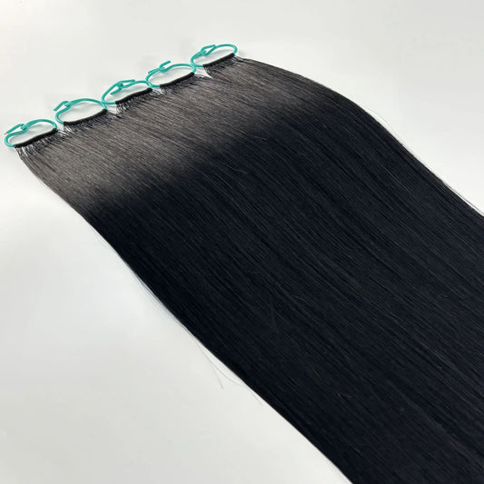 Black hair feather crochet extensions