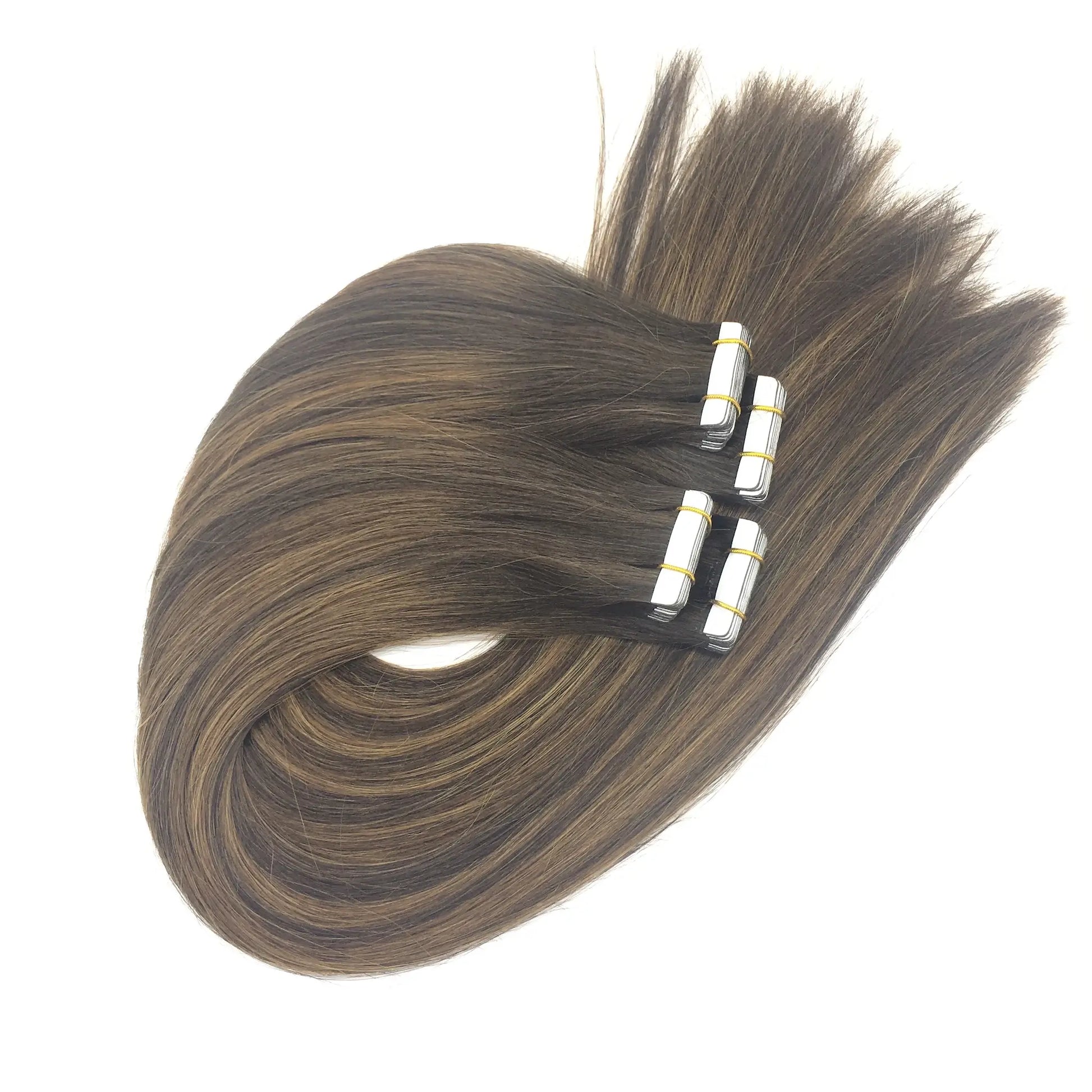 Dark rooted balayage tape hair extensions for wholesale