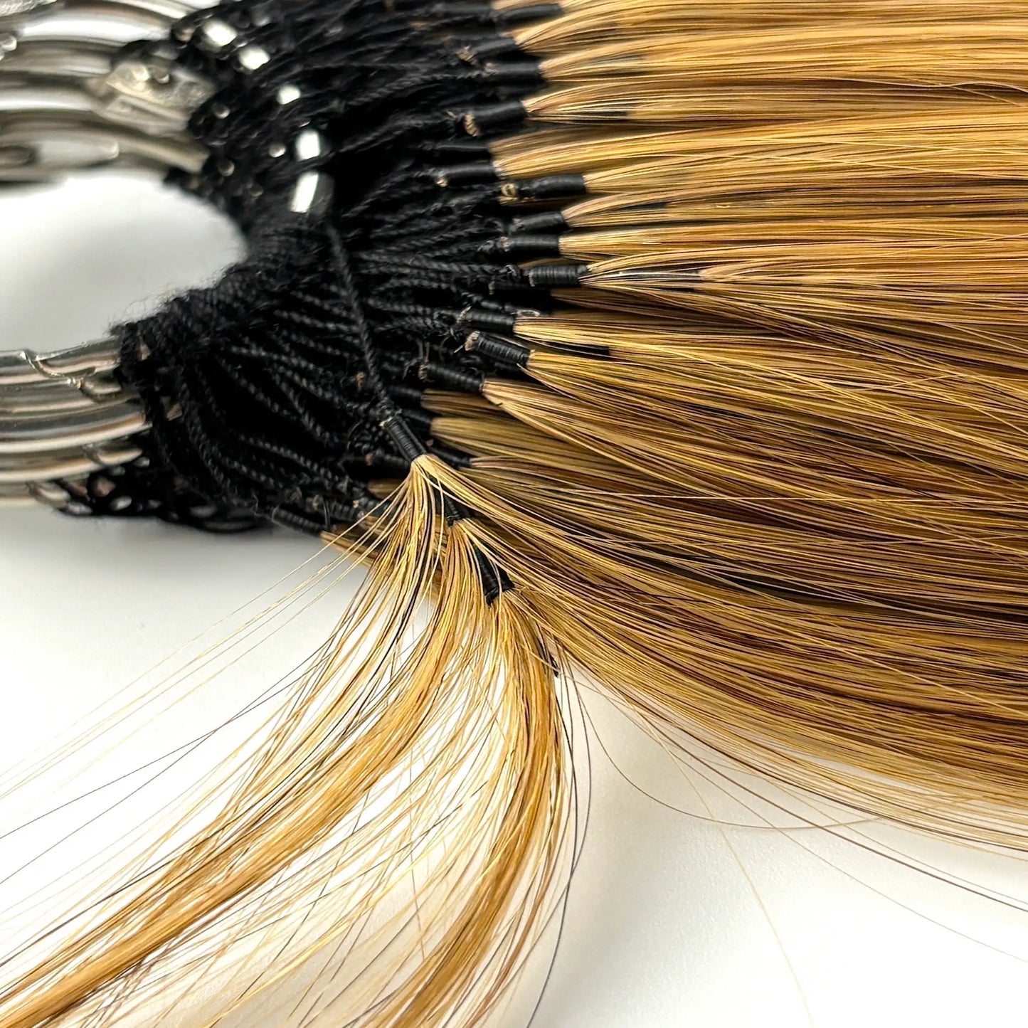 Feather crochet hair extensions new design knotting
