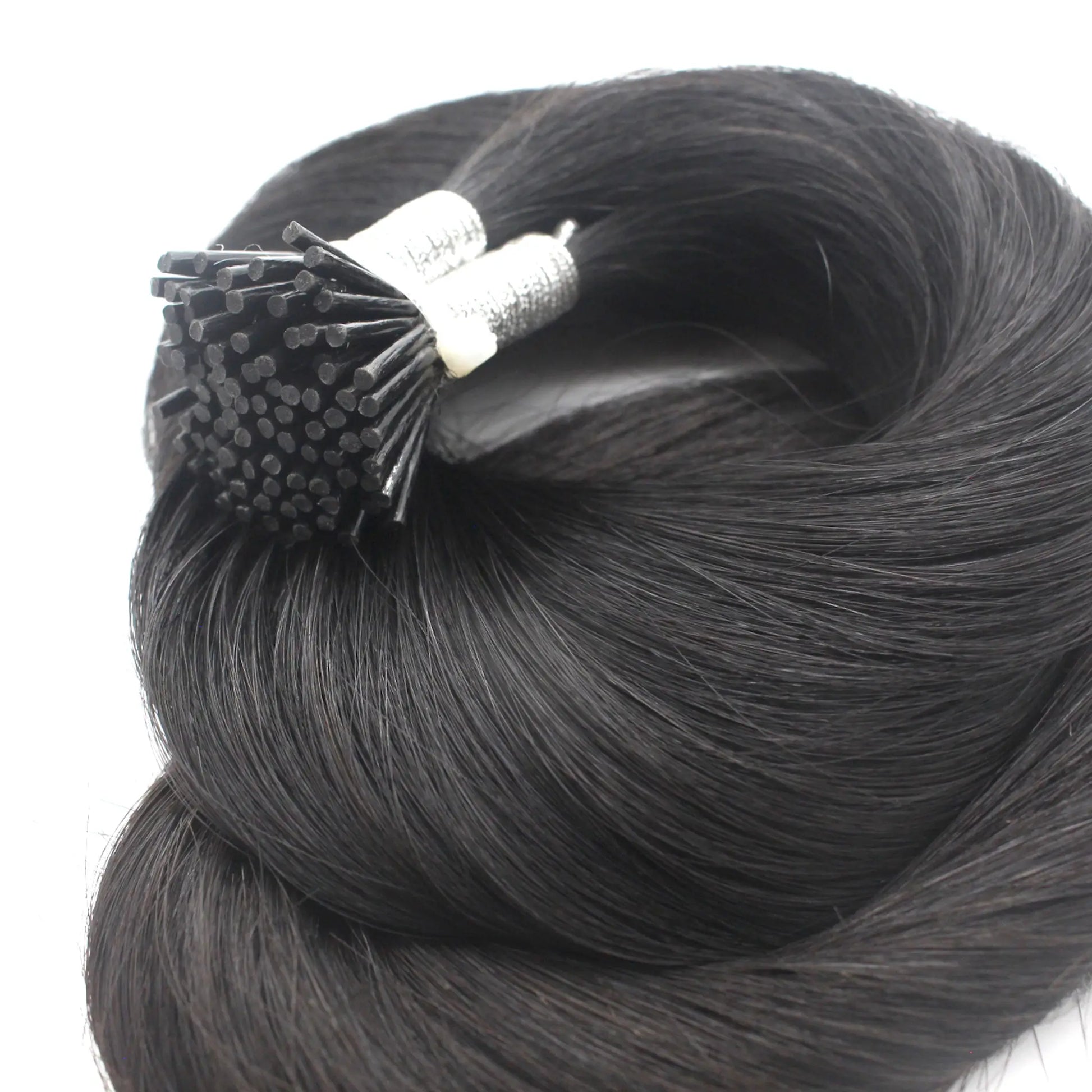 I tip hair extensions black hair