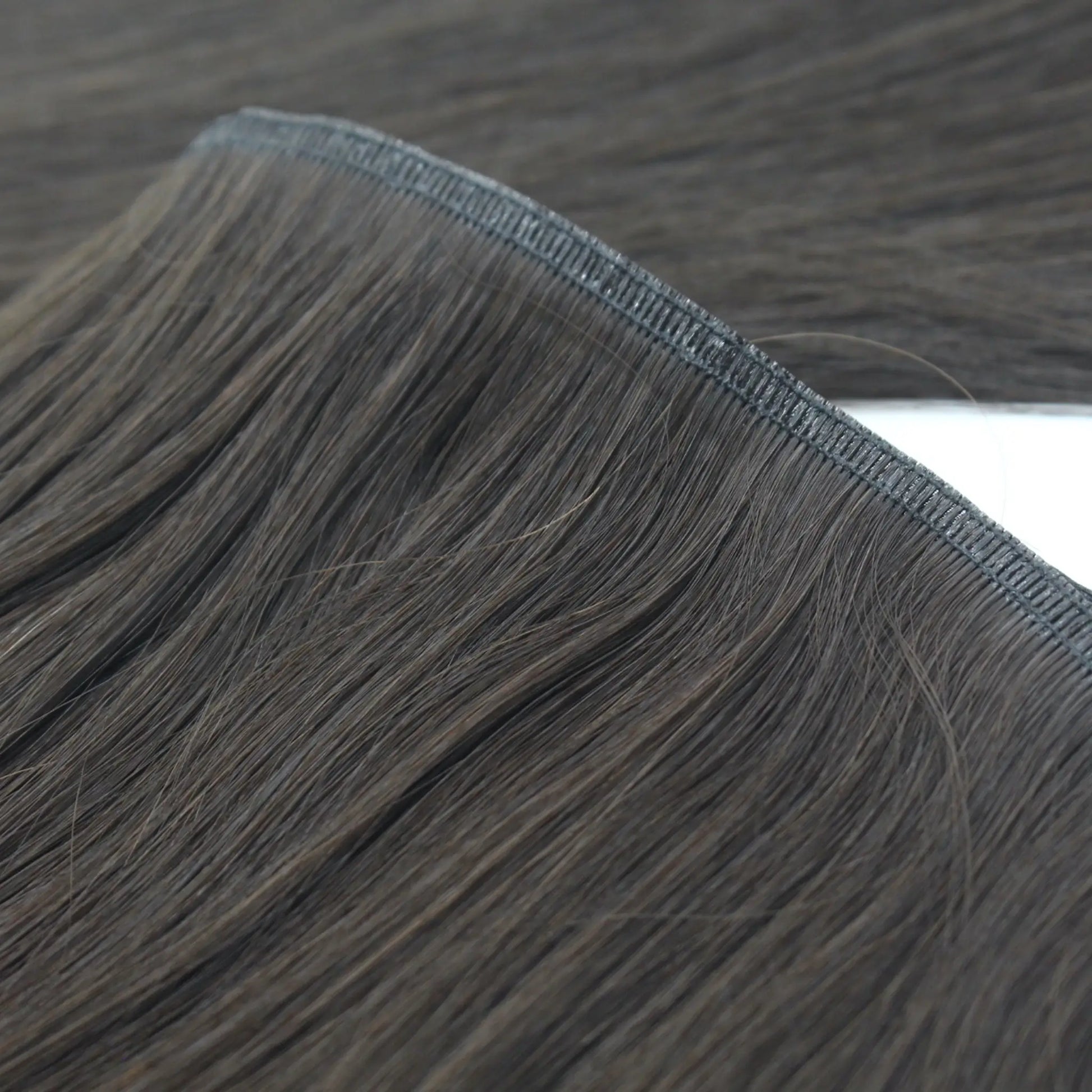 Sew in weave with pu base more flat to scalp